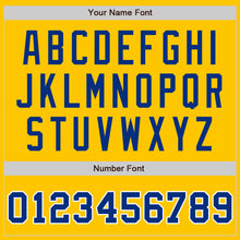 Load image into Gallery viewer, Custom Yellow Royal Gray-White Authentic Split Fashion Baseball Jersey