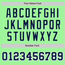 Load image into Gallery viewer, Custom Pea Green Navy-White Authentic Split Fashion Baseball Jersey