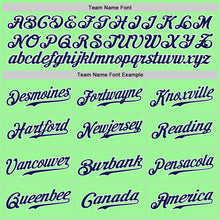 Load image into Gallery viewer, Custom Pea Green Navy-White Authentic Split Fashion Baseball Jersey