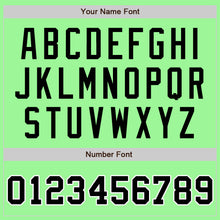 Load image into Gallery viewer, Custom Pea Green Black-White Authentic Split Fashion Baseball Jersey