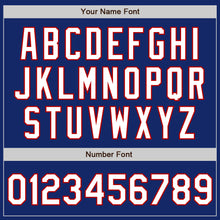 Load image into Gallery viewer, Custom Royal White-Red Authentic Split Fashion Baseball Jersey