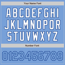 Load image into Gallery viewer, Custom Light Blue Light Blue White-Royal Authentic Split Fashion Baseball Jersey