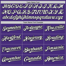 Load image into Gallery viewer, Custom Purple White Kelly Green-Black Authentic Split Fashion Baseball Jersey