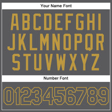 Load image into Gallery viewer, Custom Steel Gray Old Gold Authentic Baseball Jersey