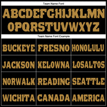 Load image into Gallery viewer, Custom Black Old Gold Fleece Jogger Sweatpants