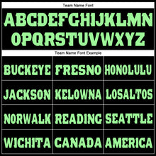 Load image into Gallery viewer, Custom Black Pea Green Fleece Jogger Sweatpants