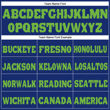 Load image into Gallery viewer, Custom Royal Neon Green Fleece Jogger Sweatpants