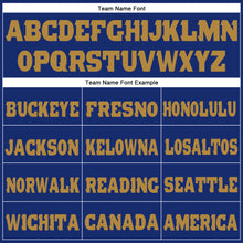 Load image into Gallery viewer, Custom Royal Old Gold Fleece Jogger Sweatpants