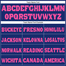 Load image into Gallery viewer, Custom Royal Pink Fleece Jogger Sweatpants