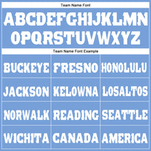 Load image into Gallery viewer, Custom Light Blue White Fleece Jogger Sweatpants