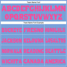 Load image into Gallery viewer, Custom Light Blue Pink Fleece Jogger Sweatpants