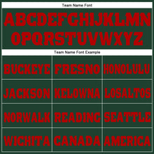 Load image into Gallery viewer, Custom Green Red Fleece Jogger Sweatpants