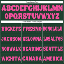 Load image into Gallery viewer, Custom Green Pink Fleece Jogger Sweatpants