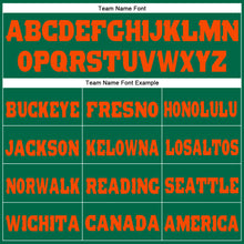 Load image into Gallery viewer, Custom Kelly Green Orange Fleece Jogger Sweatpants