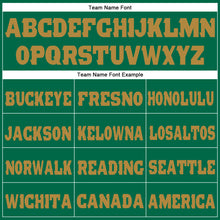 Load image into Gallery viewer, Custom Kelly Green Old Gold Fleece Jogger Sweatpants