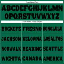 Load image into Gallery viewer, Custom Kelly Green Black Fleece Jogger Sweatpants