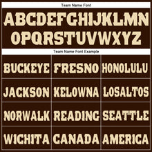 Load image into Gallery viewer, Custom Brown Cream Fleece Jogger Sweatpants