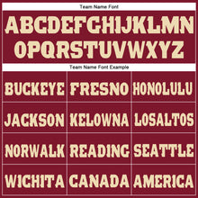 Load image into Gallery viewer, Custom Crimson Cream Fleece Jogger Sweatpants