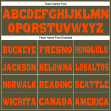 Load image into Gallery viewer, Custom Olive Orange Fleece Salute To Service Jogger Sweatpants