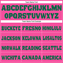 Load image into Gallery viewer, Custom Pink Kelly Green Fleece Jogger Sweatpants