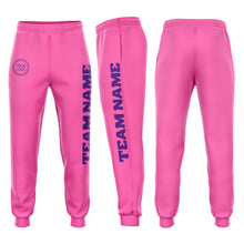 Load image into Gallery viewer, Custom Pink Purple Fleece Jogger Sweatpants