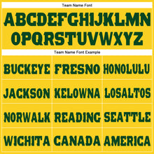 Load image into Gallery viewer, Custom Gold Green Fleece Jogger Sweatpants