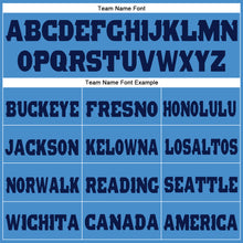 Load image into Gallery viewer, Custom Powder Blue Navy Fleece Jogger Sweatpants