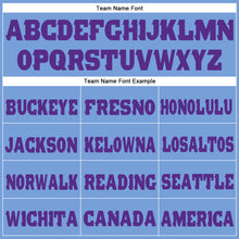 Load image into Gallery viewer, Custom Powder Blue Purple Fleece Jogger Sweatpants