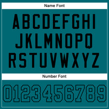 Load image into Gallery viewer, Custom Teal Teal-Black Mesh Authentic Football Jersey