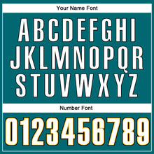 Load image into Gallery viewer, Custom Teal White-Gold Mesh Authentic Football Jersey