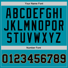 Load image into Gallery viewer, Custom Teal Black-Old Gold Authentic Throwback Basketball Jersey