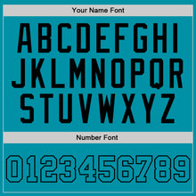 Load image into Gallery viewer, Custom Teal Teal-Black Authentic Throwback Basketball Jersey