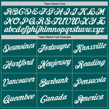 Load image into Gallery viewer, Custom Teal White Performance T-Shirt