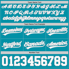 Load image into Gallery viewer, Custom Teal White-Gray Authentic Throwback Basketball Shorts