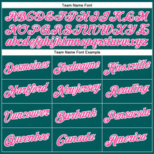 Load image into Gallery viewer, Custom Teal Pink-White Performance T-Shirt