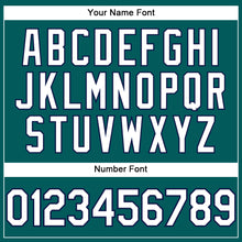 Load image into Gallery viewer, Custom Teal White-Navy Performance T-Shirt