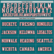 Load image into Gallery viewer, Custom Teal White-Red Mesh Authentic Football Jersey