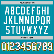 Load image into Gallery viewer, Custom Teal Black-Gold Authentic Throwback Baseball Jersey