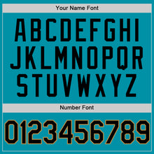 Load image into Gallery viewer, Custom Teal Black-Old Gold Authentic Throwback Baseball Jersey