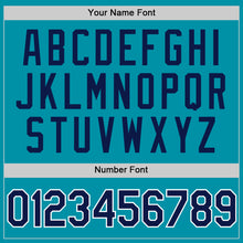 Load image into Gallery viewer, Custom Teal Navy-White Authentic Throwback Baseball Jersey