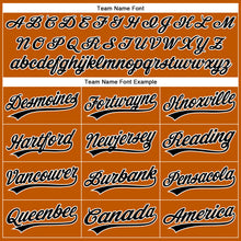 Load image into Gallery viewer, Custom Texas Orange Black-White Authentic Baseball Jersey