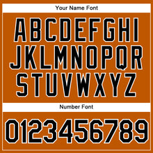 Load image into Gallery viewer, Custom Texas Orange Black-White Authentic Baseball Jersey