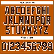 Load image into Gallery viewer, Custom Texas Orange Brown-White Authentic Baseball Jersey