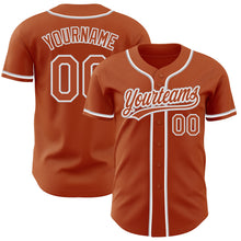 Load image into Gallery viewer, Custom Texas Orange White-Gray Authentic Baseball Jersey