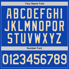 Load image into Gallery viewer, Custom Thunder Blue City Cream Authentic Baseball Jersey