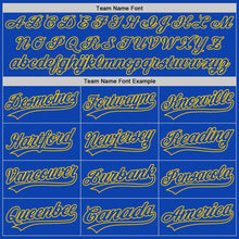 Load image into Gallery viewer, Custom Thunder Blue Yellow Authentic Baseball Jersey