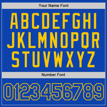 Load image into Gallery viewer, Custom Thunder Blue Yellow Authentic Baseball Jersey