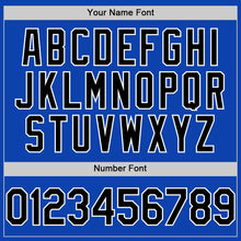 Load image into Gallery viewer, Custom Thunder Blue Black-White Authentic Baseball Jersey