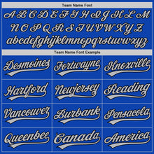 Load image into Gallery viewer, Custom Thunder Blue Gray-Black Authentic Baseball Jersey