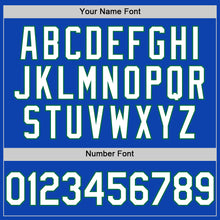 Load image into Gallery viewer, Custom Thunder Blue White-Kelly Green Authentic Baseball Jersey